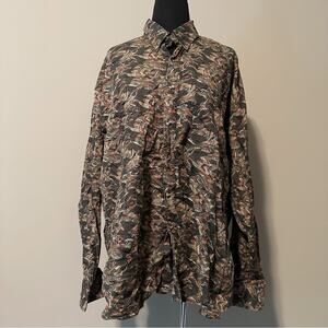 Vintage Enro traditions all over duck print button down shirt